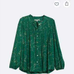 Daniel Rainn Button Down Green Blouse